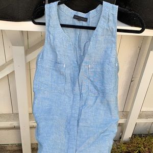 Small Sanctuary Light Blue Lineny Tank